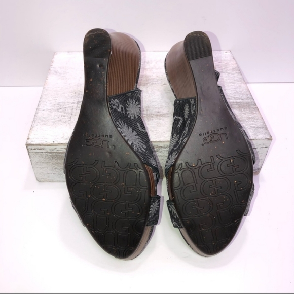 UGG Logo, Denim, Slingback Wedges - Picture 6 of 6